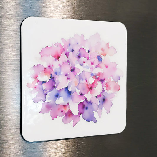 Abloom Watercolor Style Floral Hydrangea Art