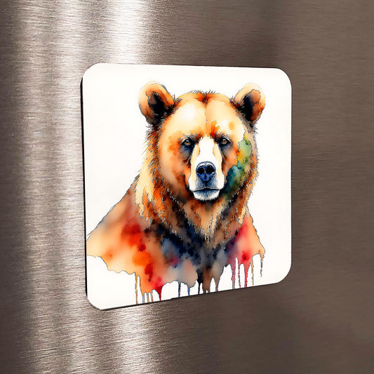 Ben Watercolor Style Brown Bear Art