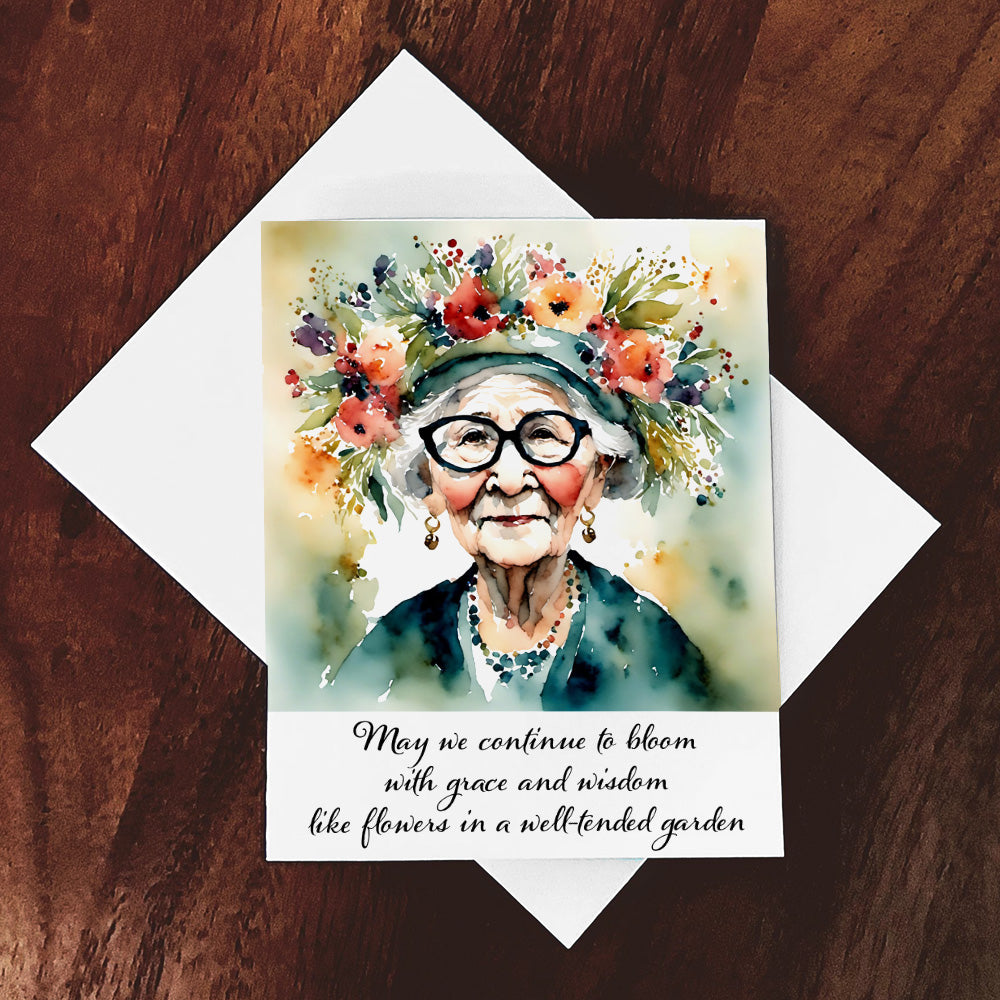 "Bloom" Original Whimsical Grandmother Art