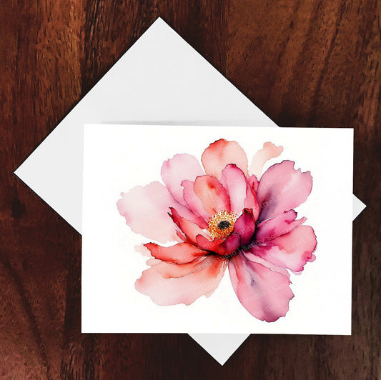 Blossom Watercolor Style Floral Art