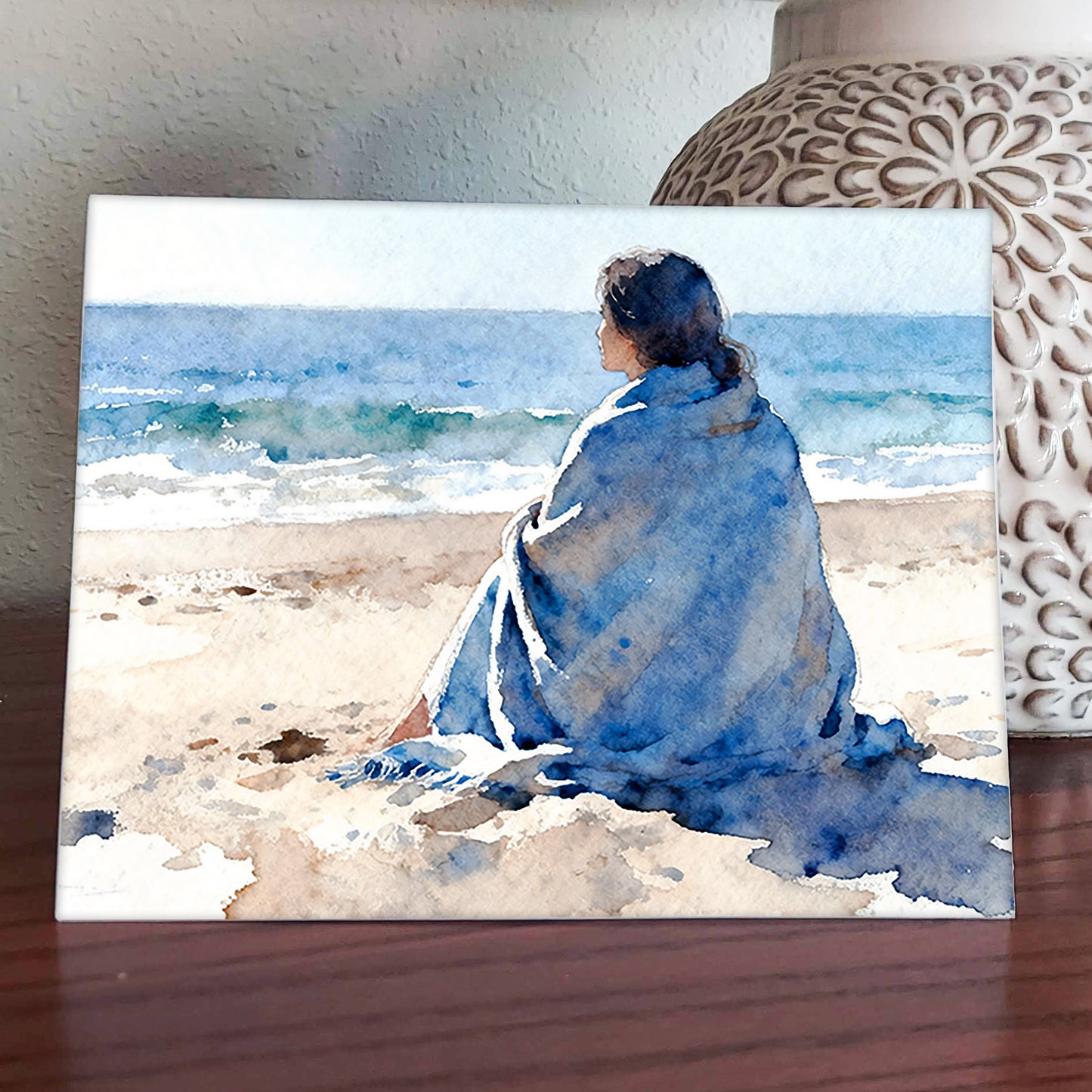 Bundled Watercolor-Style Coastal Beach Art