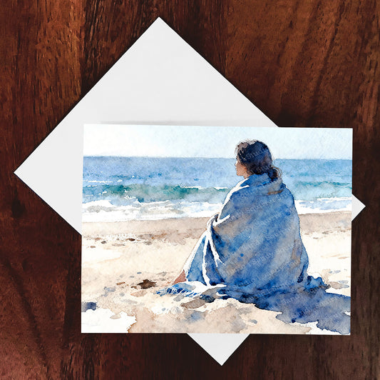 Bundled Watercolor-Style Coastal Beach Art