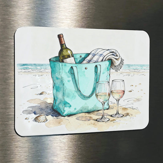 Chill Watercolor Style Coastal Beach Art