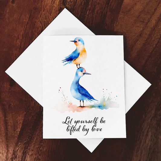 Crow's Nest Whimsical Watercolor-Style Bird Art