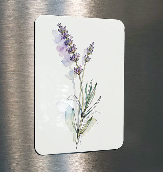 Devoted Watercolor Style Lavender Floral Art