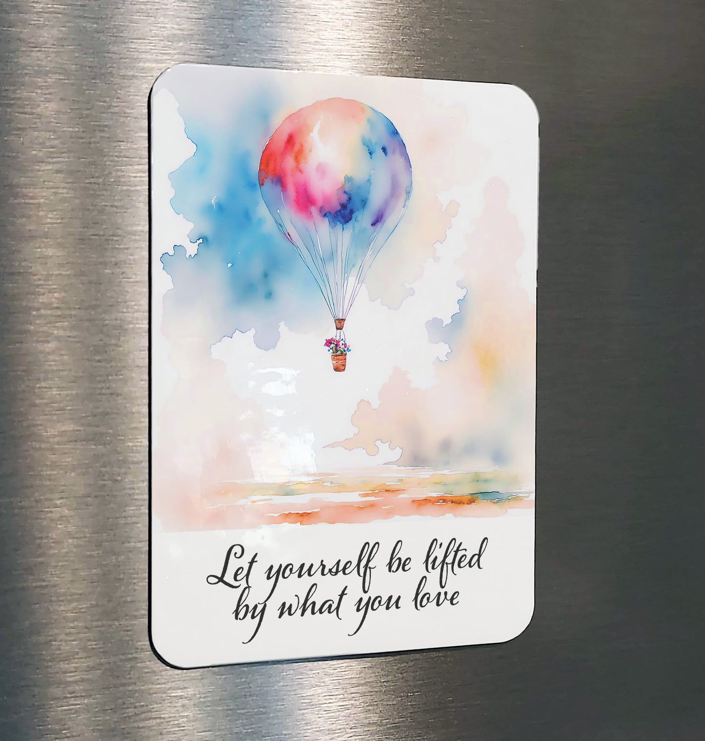Floral Flight Watercolor-Style Floral Balloon Art
