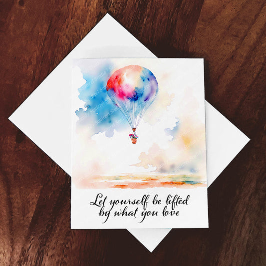 Floral Flight Watercolor-Style Floral Balloon Art