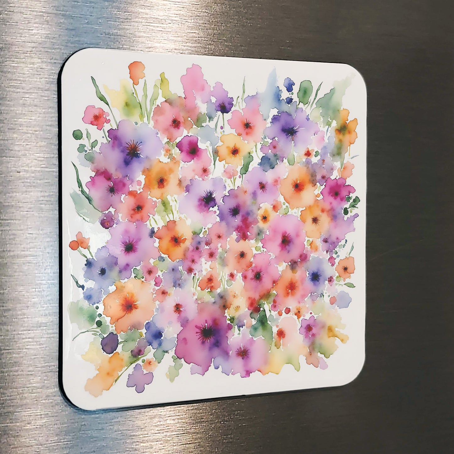 Flower Power Watercolor Style Floral Greeting Card