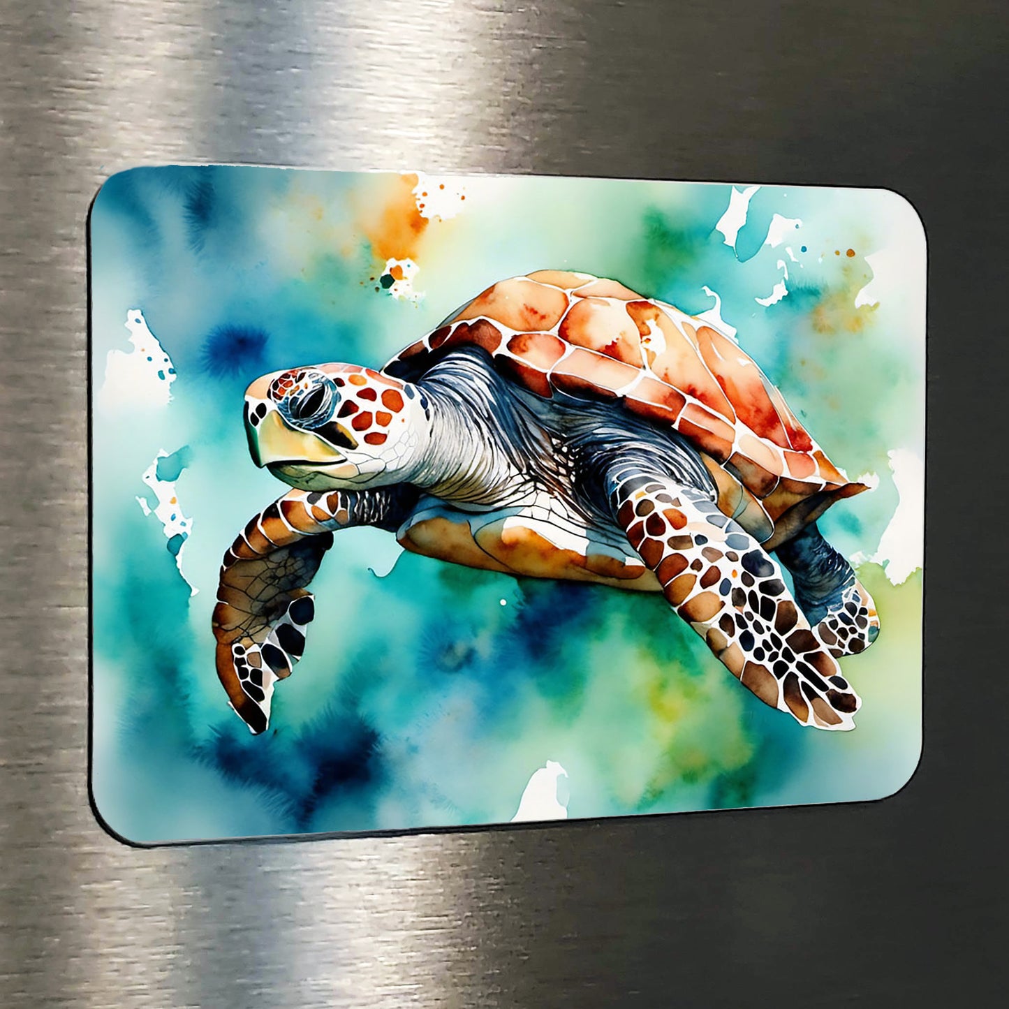 "Gus" Original Turtle Coastal Beach Art Home Decor Wall Art Print