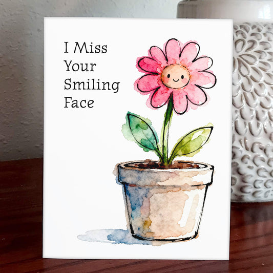 Happy Bloom Watercolor Style Friendship Art