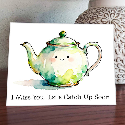 Happy Spout Watercolor Style Friendship Art