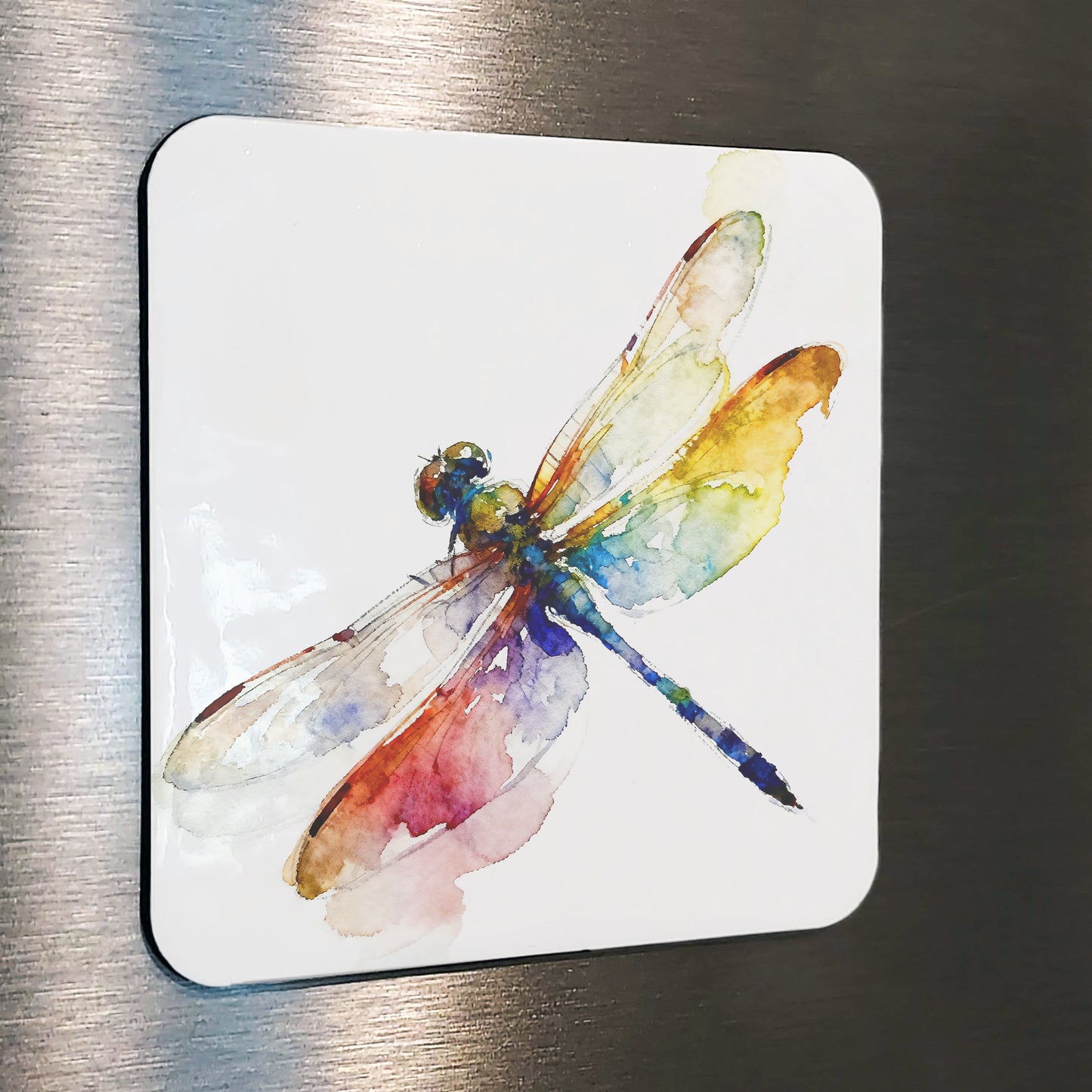 Imperfect Joy Whimsical Watercolor-Style Dragonfly Art
