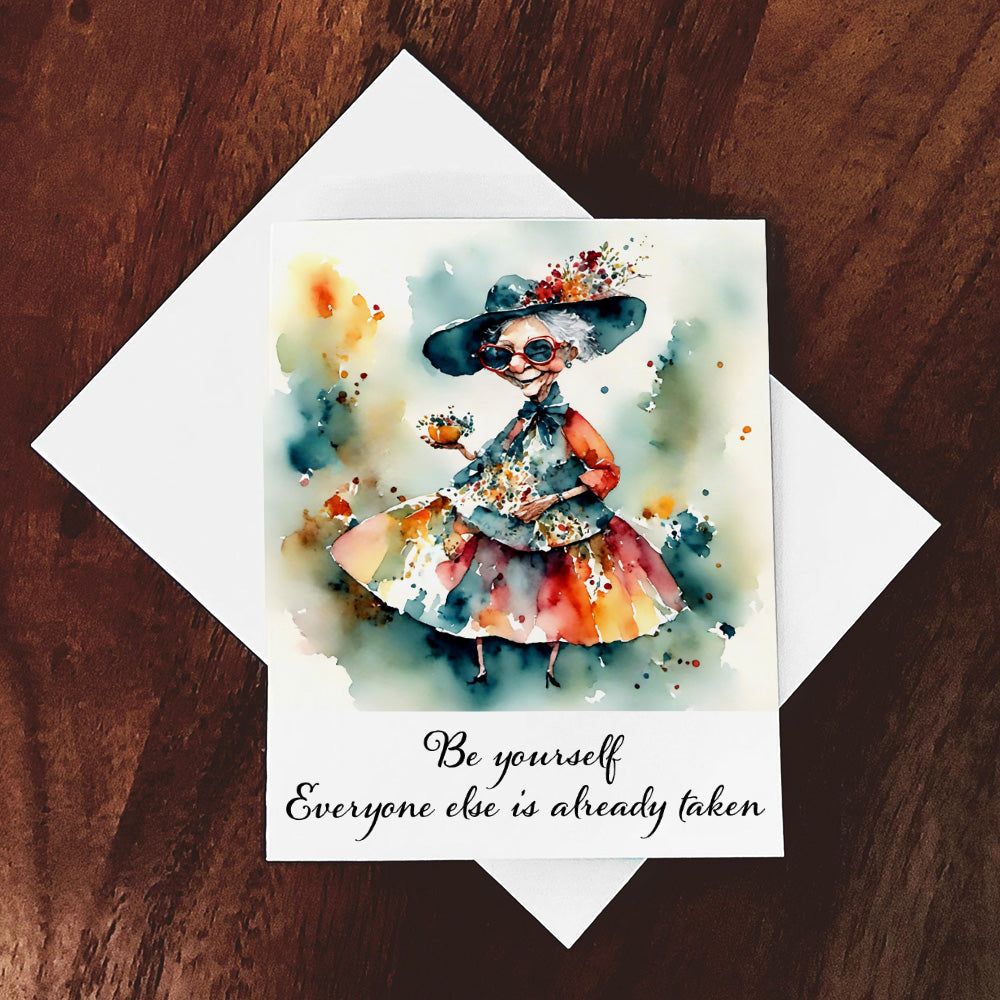 "Life of the Party" Original Whimsical Grandmother Art