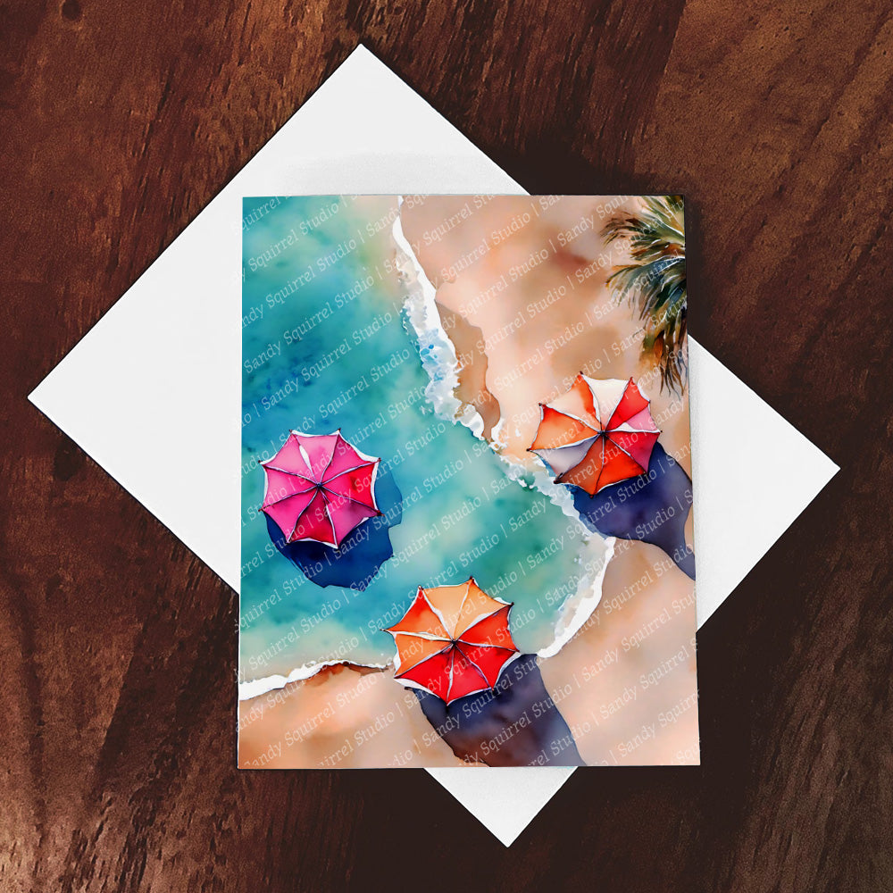 "Nap Time" Original Whimsical Coastal Beach Art