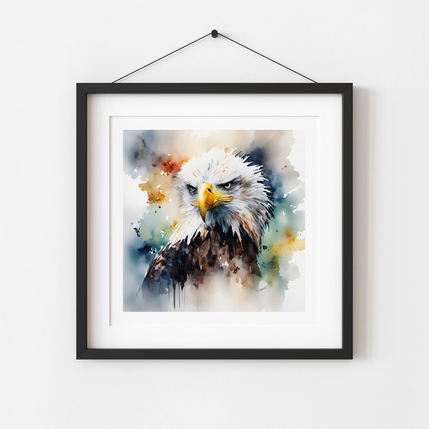 ’Piercing’ St Johns River Original Eagle Art Print Home Decor Watercolor Style Wall 8 X