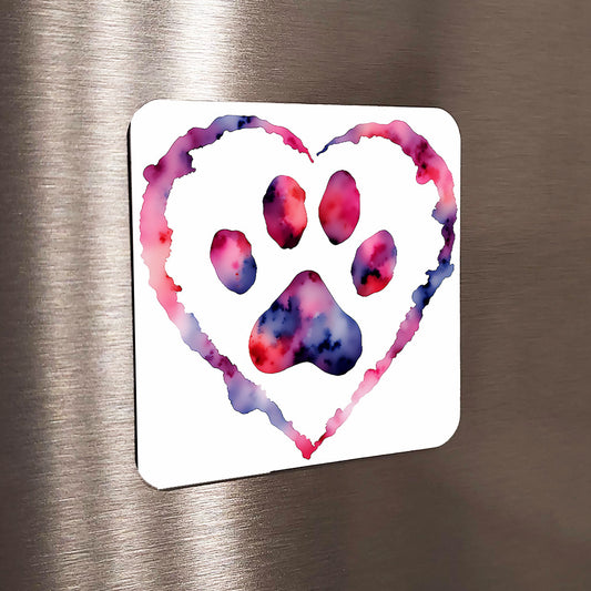 Pure Love Watercolor-Style Paw Art