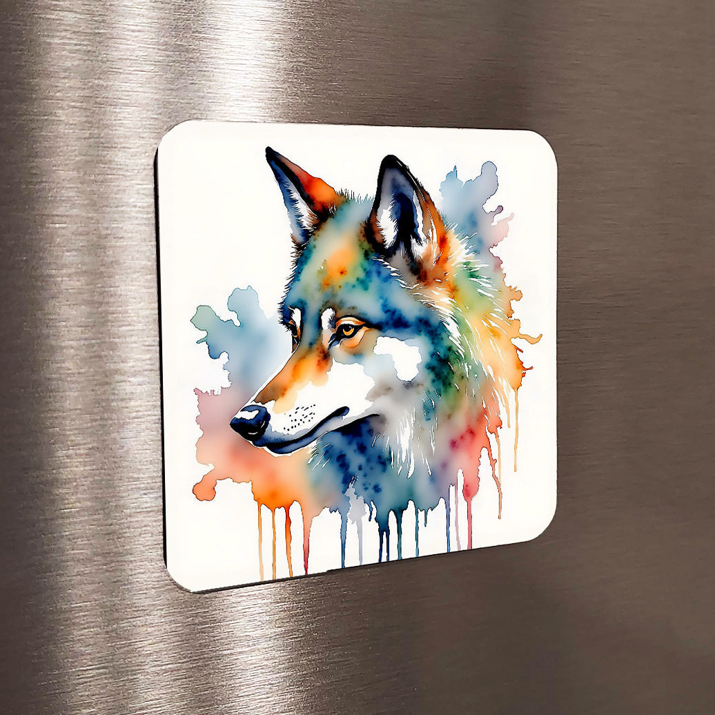Spirit Watercolor Style Wolf Art
