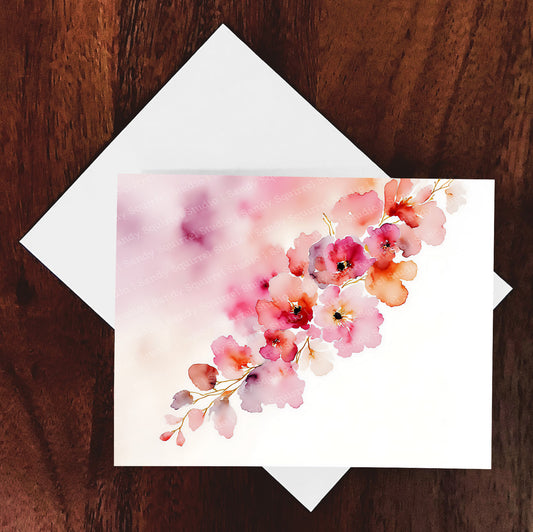 Swag Watercolor Style Floral Art