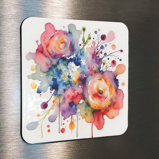 Vicki Watercolor Style Floral Art
