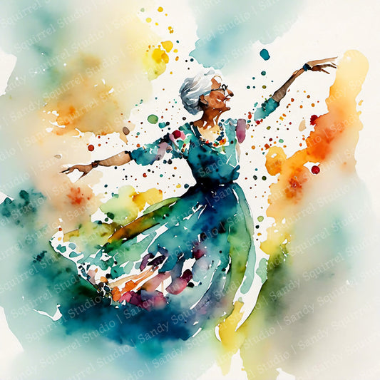 "Dance" Original Whimsical Art Home Decor Wall Art Print