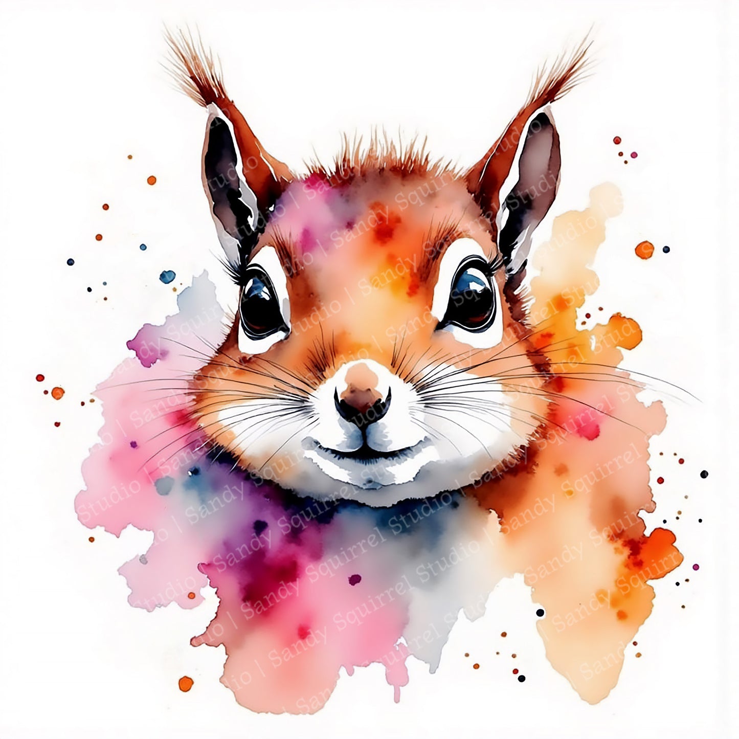 "Squirrelly" Sublimated Image Magnet