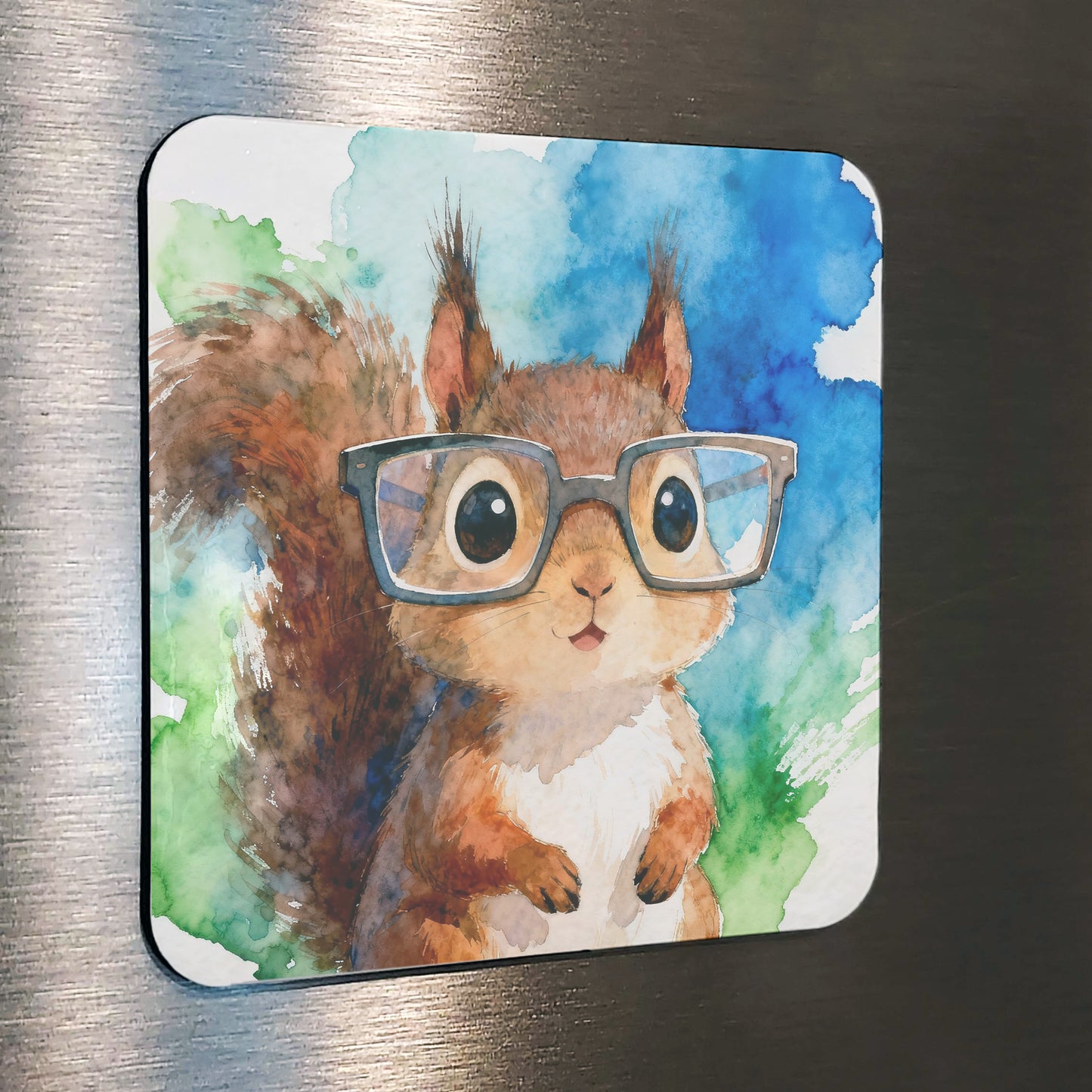 Wonder Watercolor-Style Squirrel Art