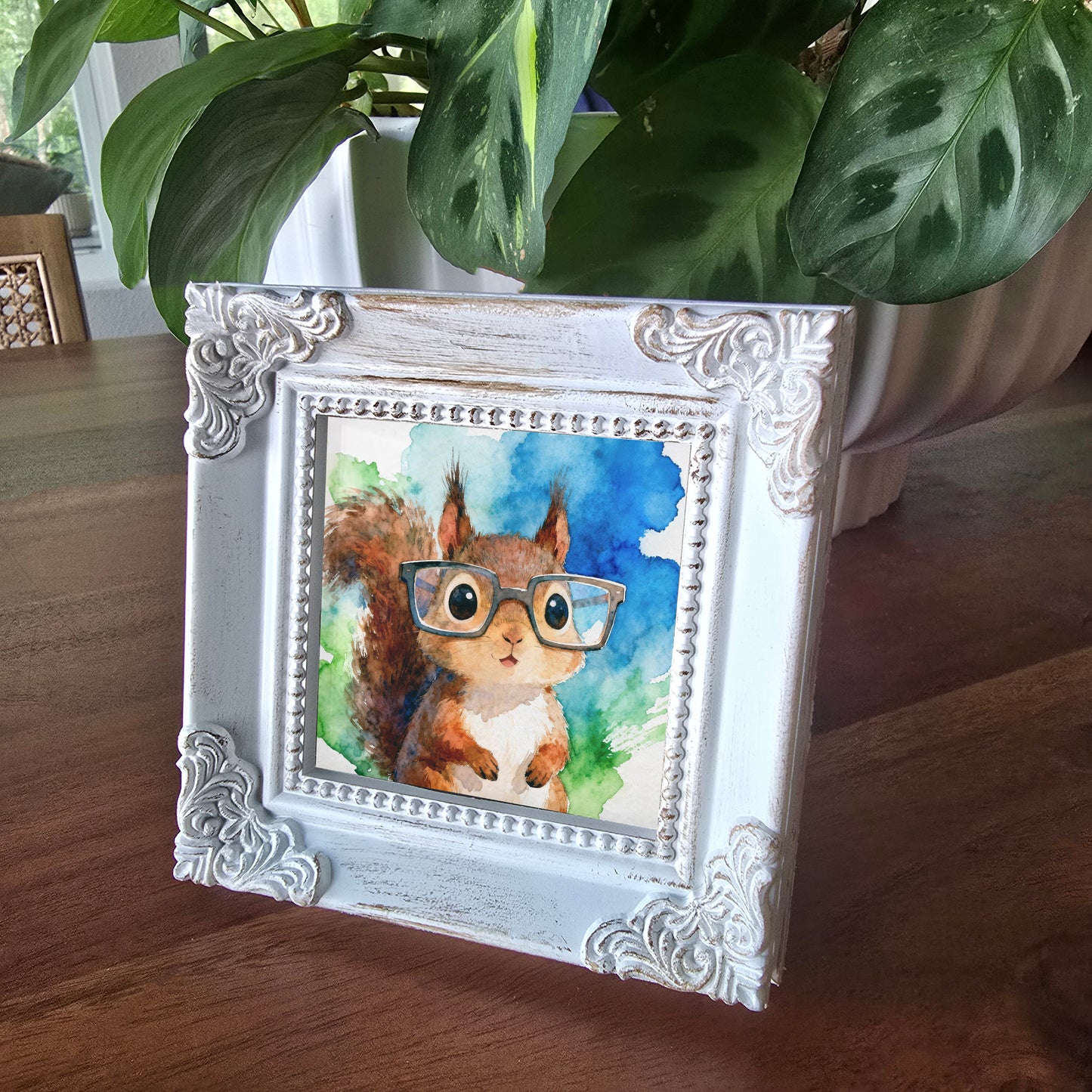 Wonder Watercolor-Style Squirrel Art