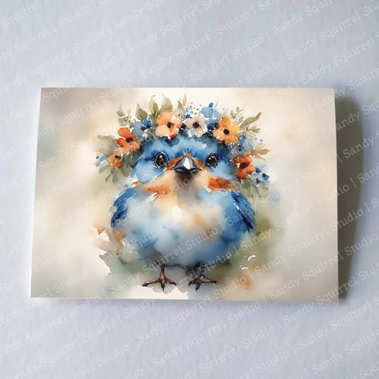 Buttercup 7X5 Bluebird Of Happiness Greeting Card Wholesale Notecard