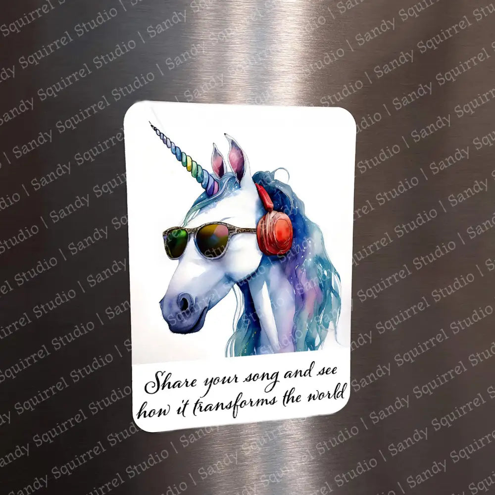 ’Cotton Candy’ Sublimated Image Magnet With Quote