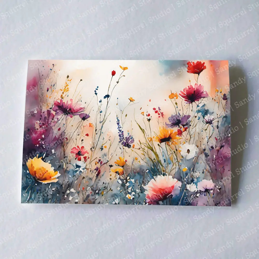 Flowers 5X7 Greeting Card Wholesale Notecard