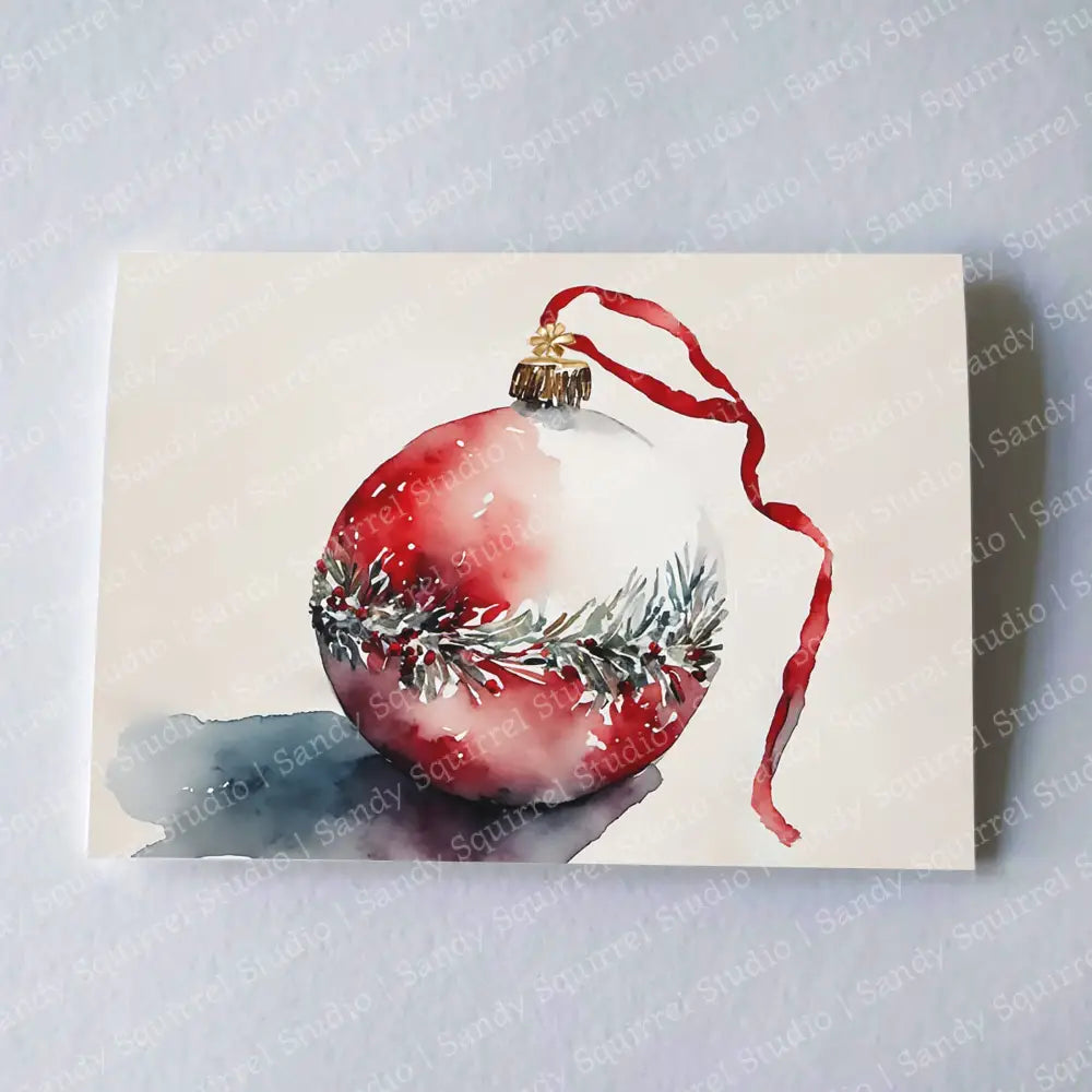 Frosty Elegance Christmas Card Wholesale Notecard