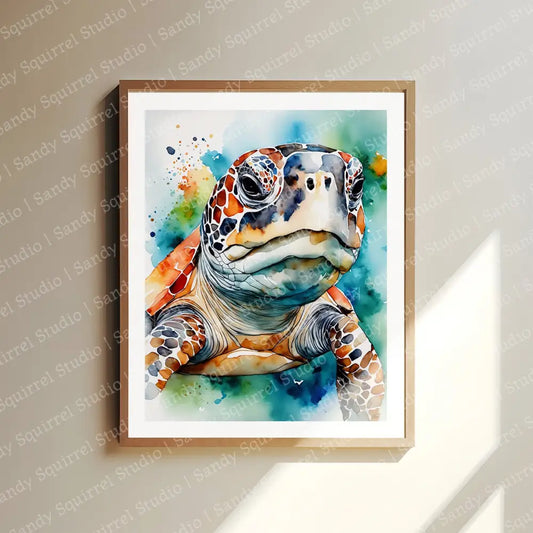 George Watercolor-Style Art Print 8X10