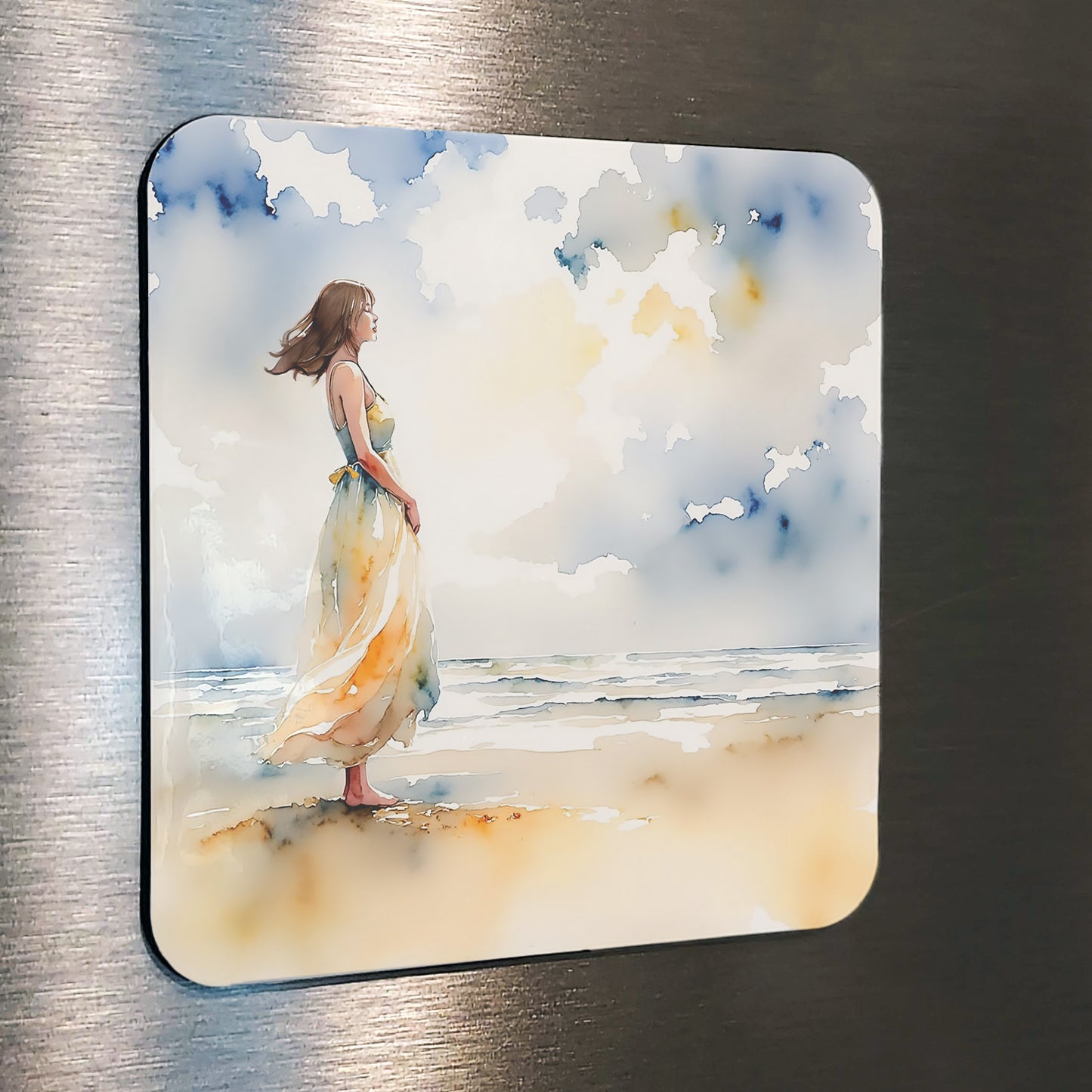Grace Watercolor-Style Coastal Art