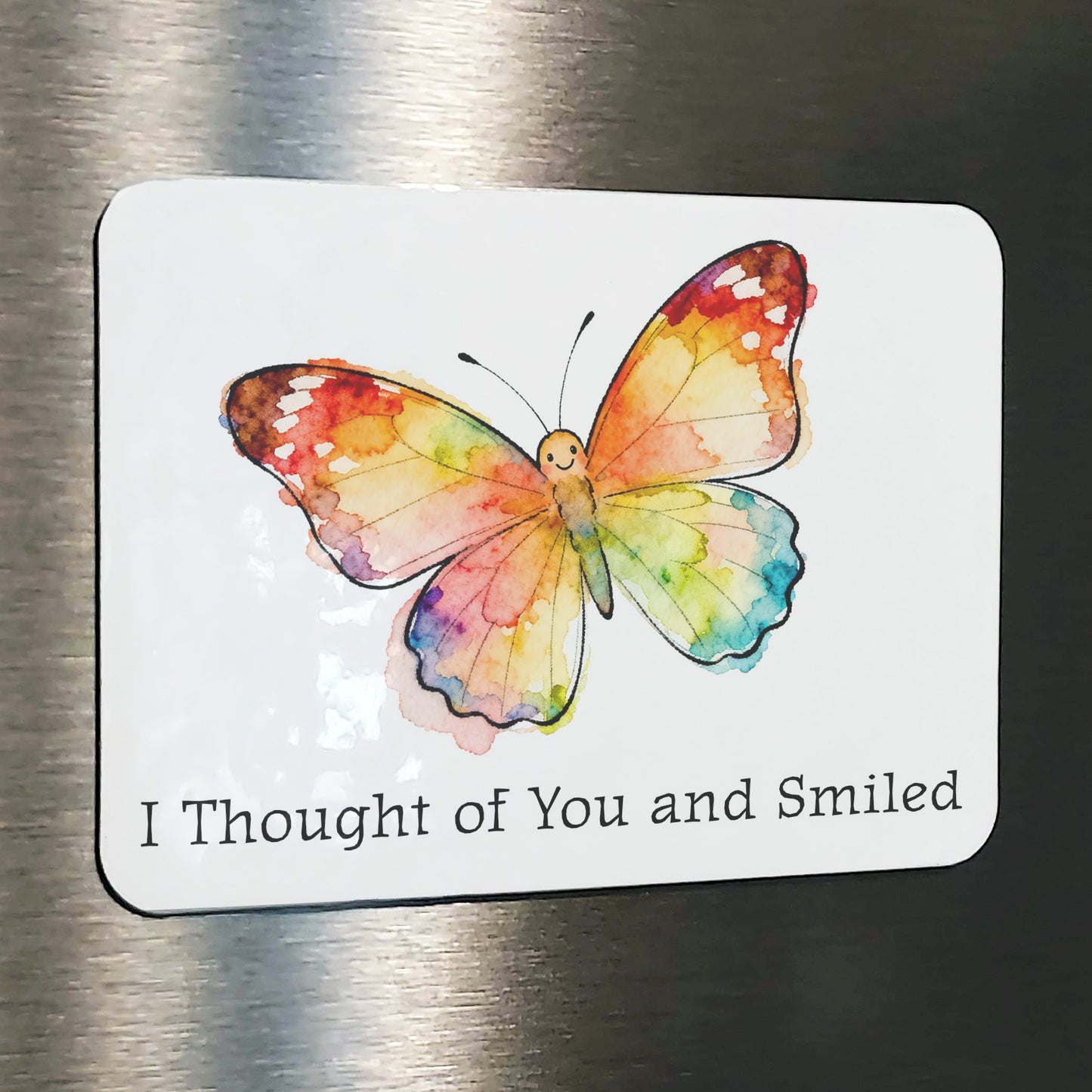 Happy Butterfly Watercolor Style Friendship Art