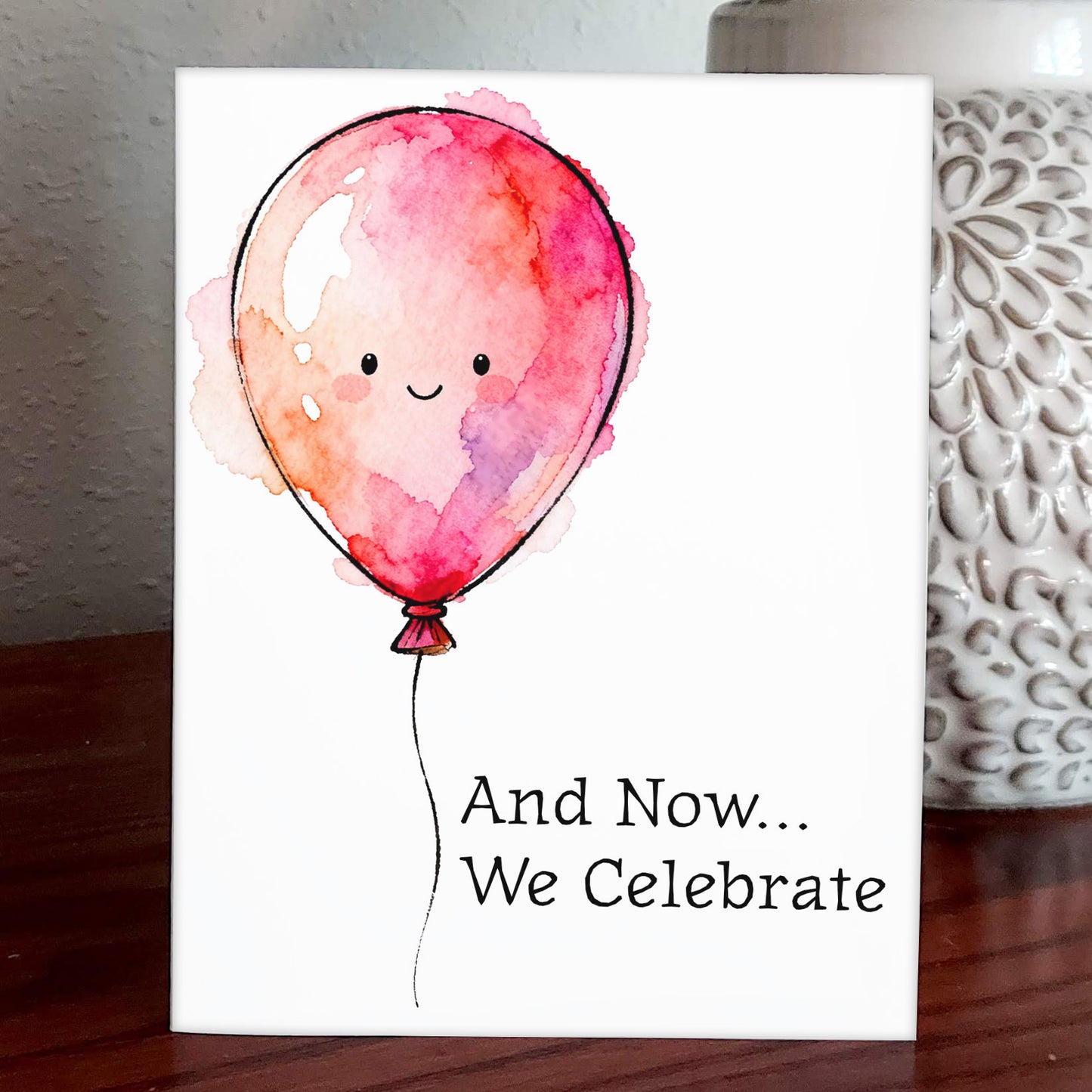 Happy Luft Watercolor Style Friendship Celebration Art
