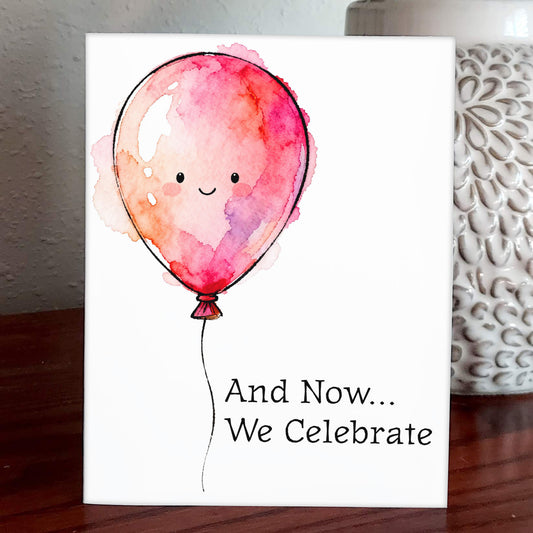Happy Luft Watercolor Style Friendship Celebration Art