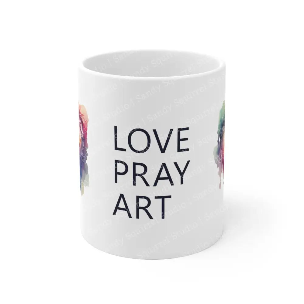 Love Pray Art Logo Ceramic Mug 11Oz