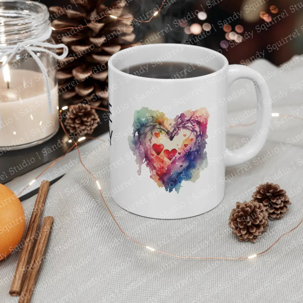 Love Pray Art Logo Ceramic Mug 11Oz