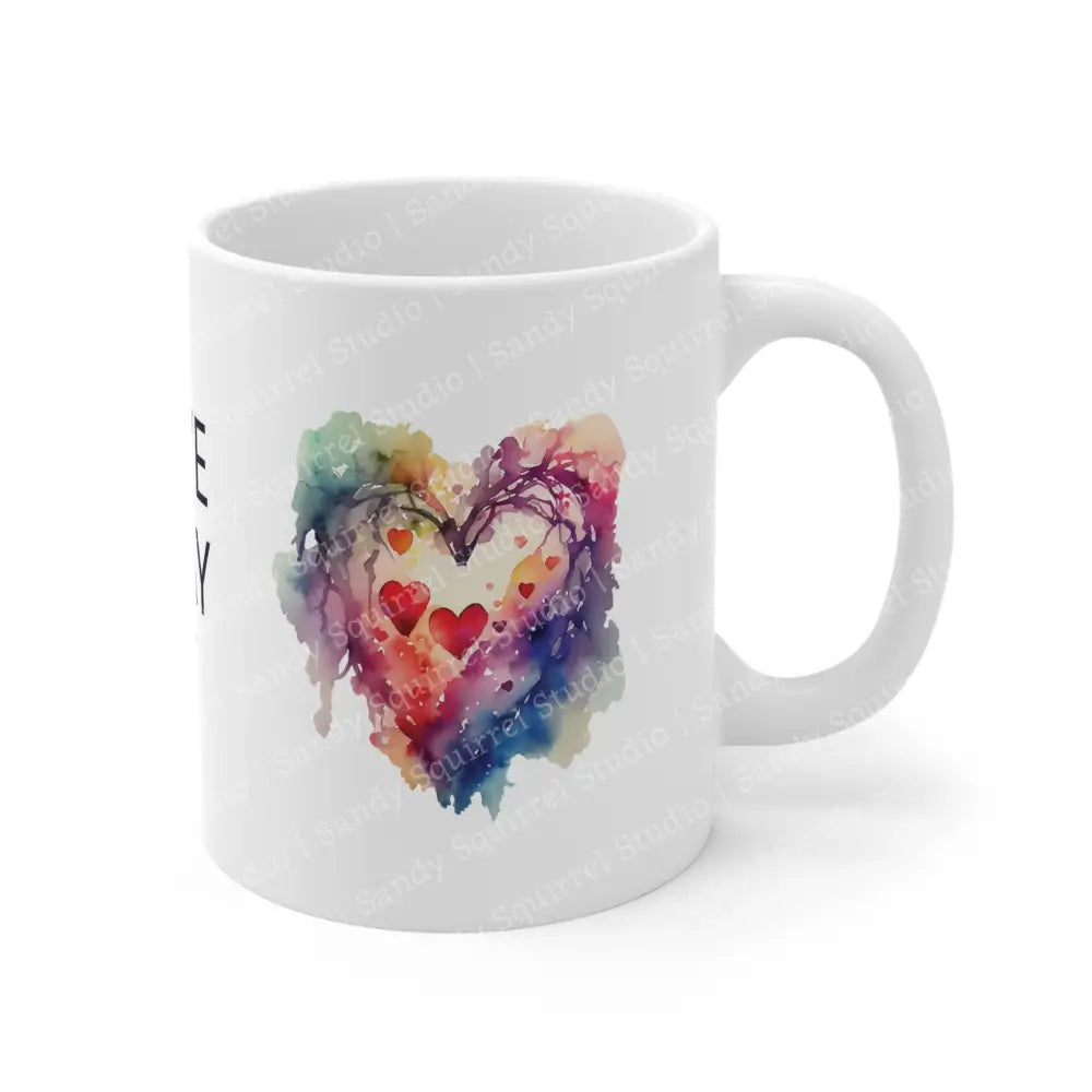 Love Pray Art Logo Ceramic Mug 11Oz