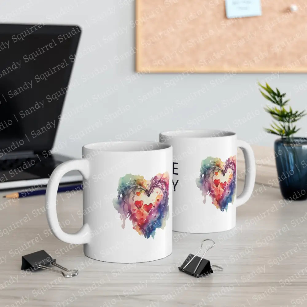 Love Pray Art Logo Ceramic Mug 11Oz