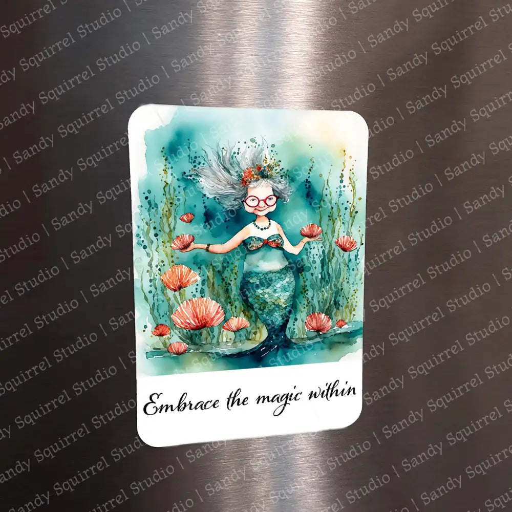 ’Magic’ Sublimated Image Magnet With Quote