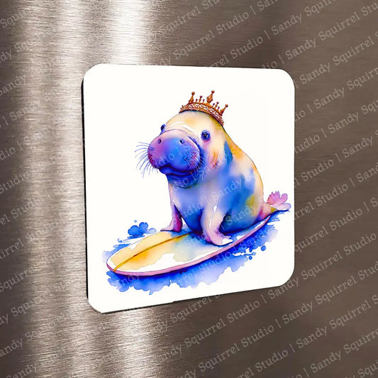 ’Manatee Morning’ Sublimated Image Magnet