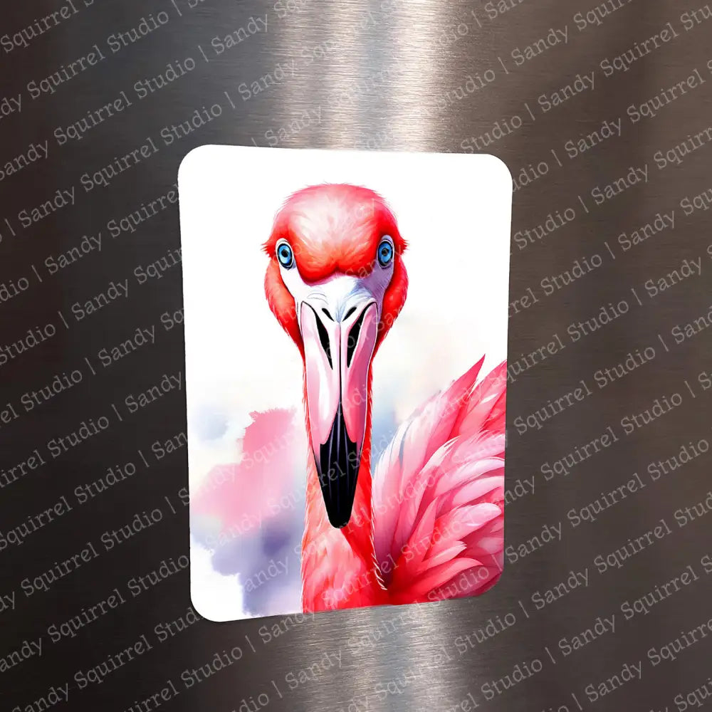 ’Marilyn’ Sublimated Image Flamingo Magnet