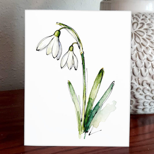 Meadow Bells Watercolor Style Cowslip Floral Art