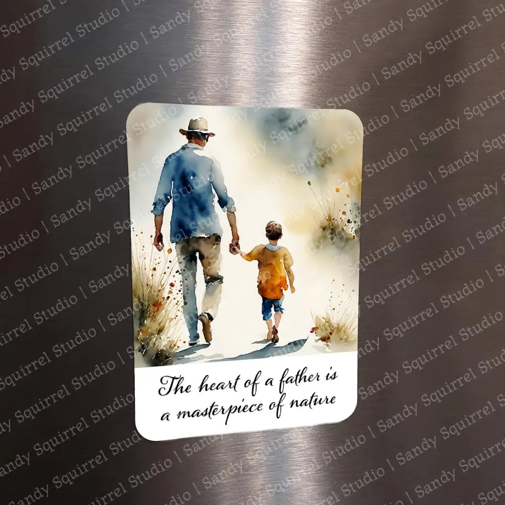 ’Men’ Sublimated Image Magnet With Quote