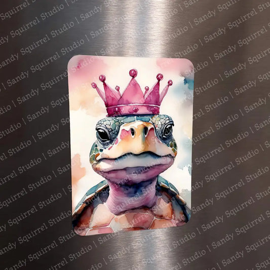 ’Rose Royal’ Sublimated Image Turtle Magnet