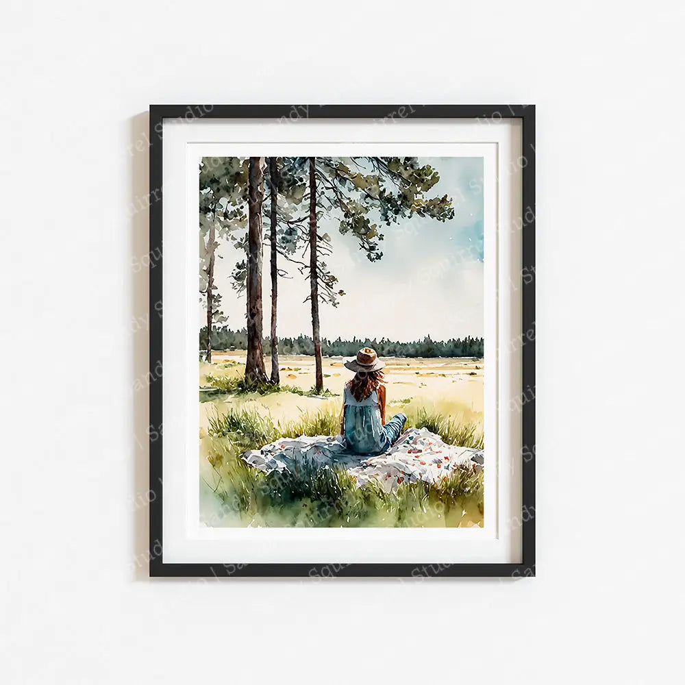 ’The Other Florida’ Original Florida Pines Art Home Decor Wall Print 11X14