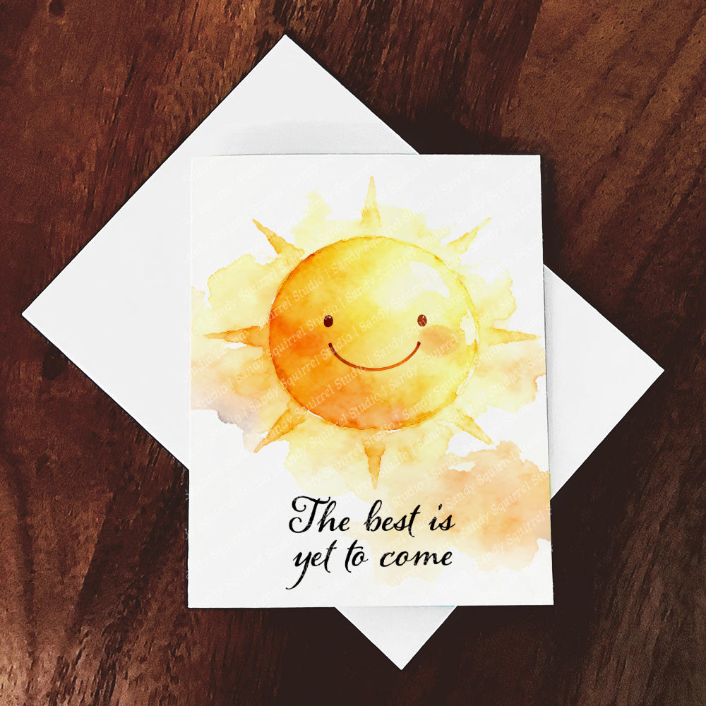 The Best Watercolor Style Happy Sunshine Art