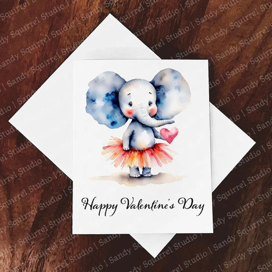 Tons Of Love Watercolor Style Valentine’s Day Greeting Card