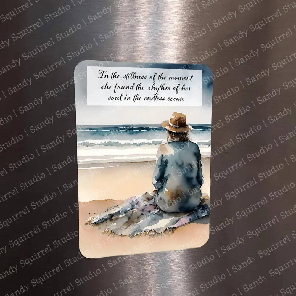 ’Watchful’ Sublimated Image Magnet With Quote